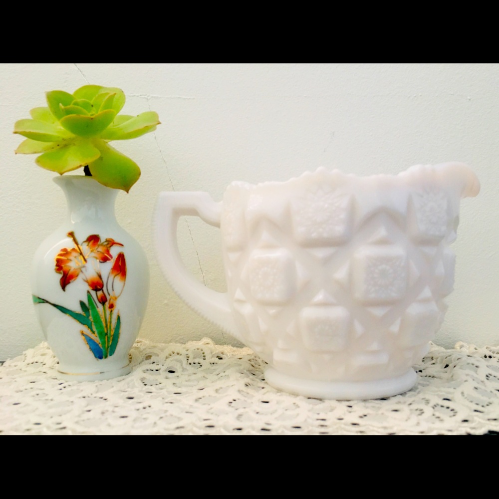 Vintage Westmoreland Milk Glass Large Creamer